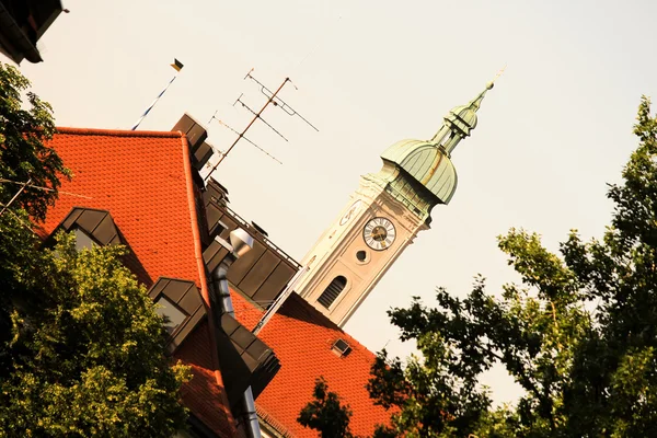 Историческая архитектура Зальцбурга — стоковое фото