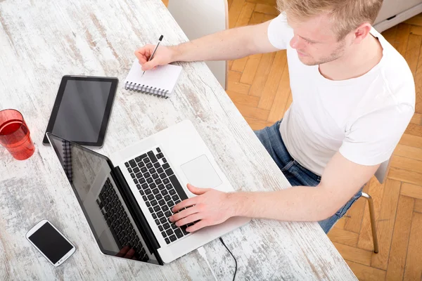 Working at home — Stock Photo, Image