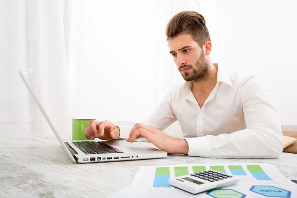 Working at home — Stock Photo, Image