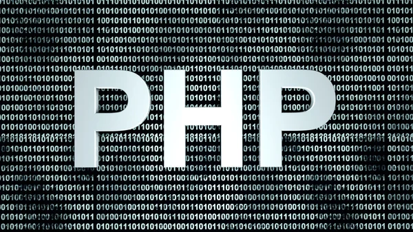 Fondo de código binario PHP — Foto de Stock