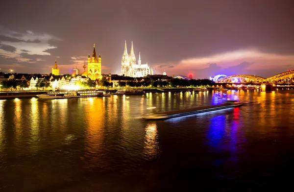Köln éjjel — Stock Fotó