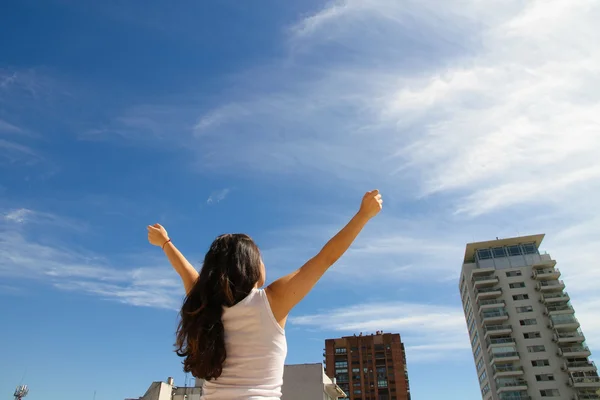 Urban yoga — Stockfoto