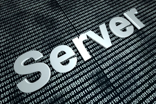 Server binary background — Stock Photo, Image