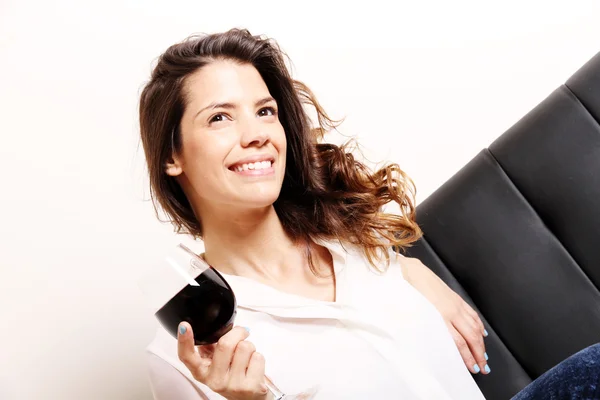 Drinking some wine — Stock Photo, Image