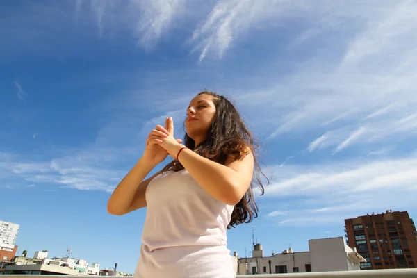 Urban Yoga Day — Stockfoto