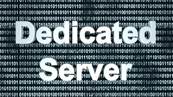 Dedicated Server binary background — Stock Photo, Image