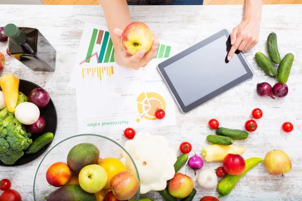 Nutritional education online — Stock Photo, Image