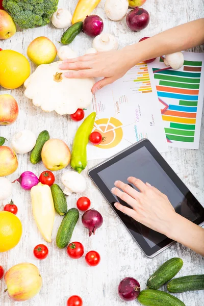 Ernährungsbildung online — Stockfoto