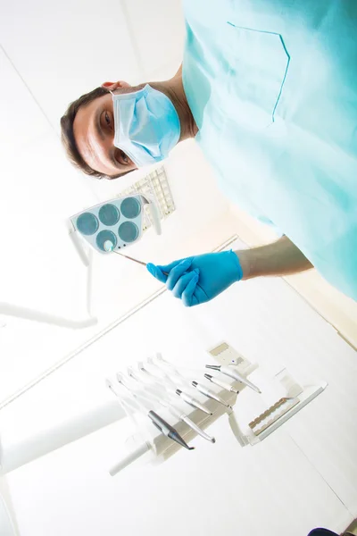 Uma Inspeção de Dentistas — Fotografia de Stock