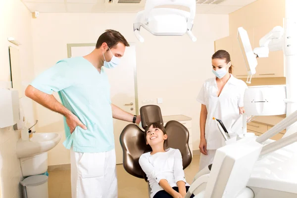 Little girl at the Dentist — Stock Photo, Image