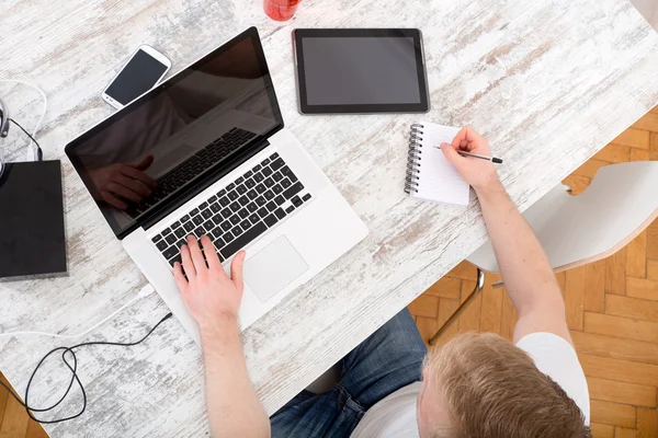 Working at home — Stock Photo, Image