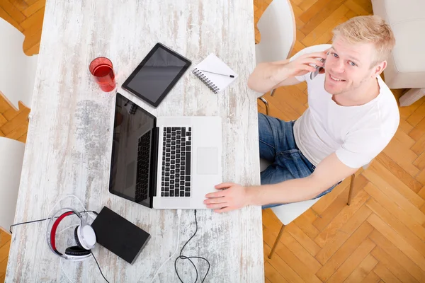 Working at home — Stock Photo, Image