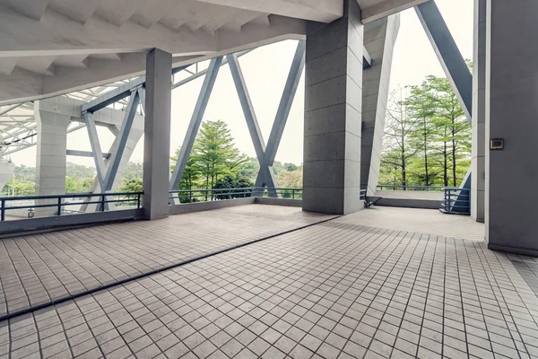 Floor platform and the modern construction background — Stock Photo, Image