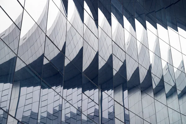 Glass wall in modern office building — Stock Photo, Image