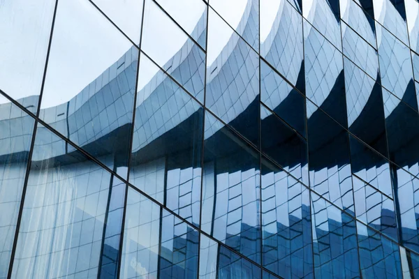 Glass wall in modern office building — Stock Photo, Image