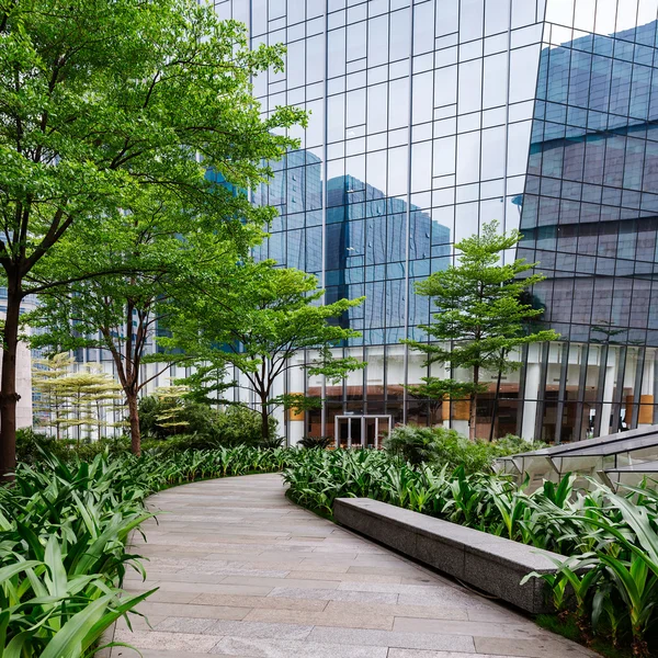 The greening of the office building — Stock Photo, Image