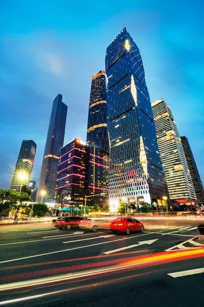 La strada nella città di Shenzhen, Cina — Foto Stock