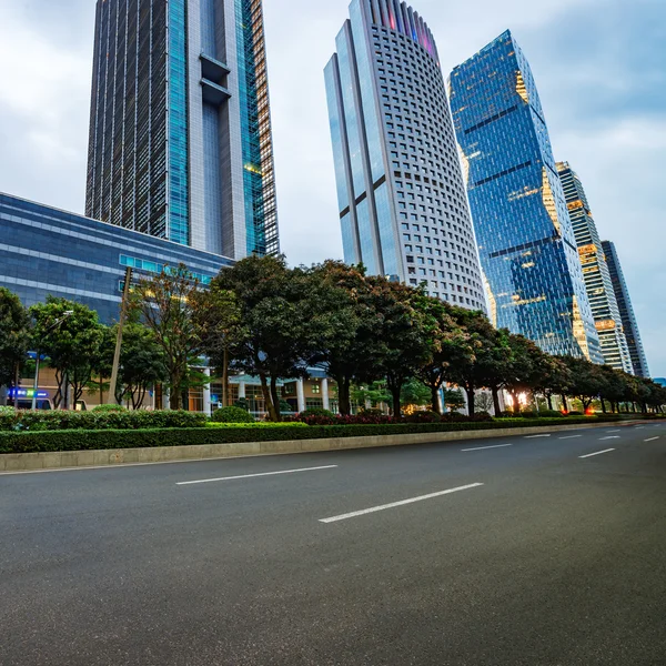 La strada nella città di Shenzhen, Cina — Foto Stock