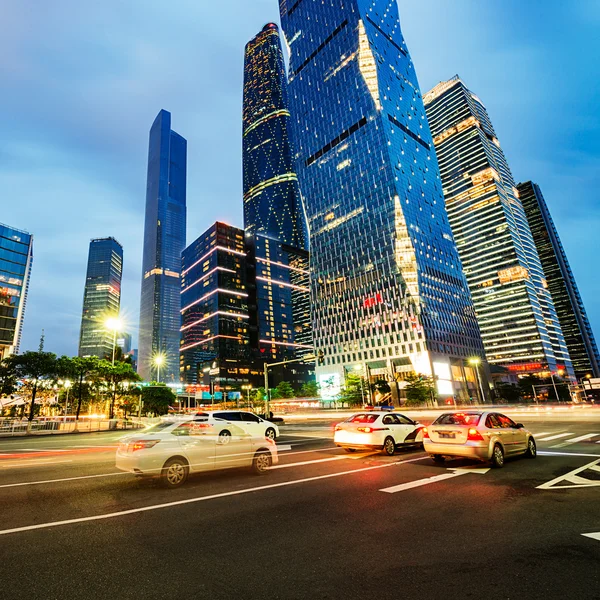 A estrada na cidade de Shenzhen, china — Fotografia de Stock