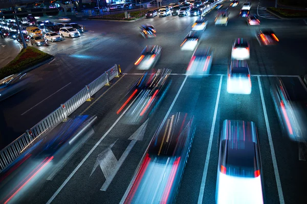 The busy traffic in the city — Stock Photo, Image