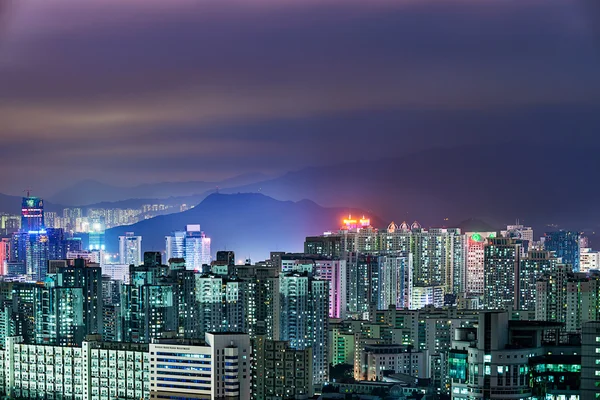 Urban landscape in night of shenzhen,china — Stock Photo, Image