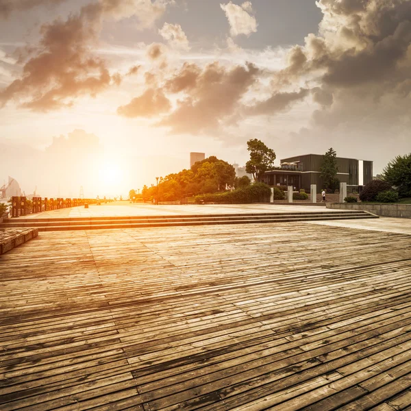 Piattaforma in legno — Foto Stock