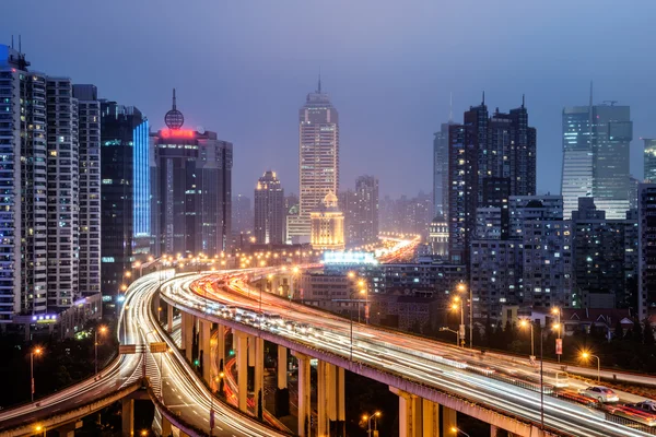 Shanghai felüljáró — Stock Fotó