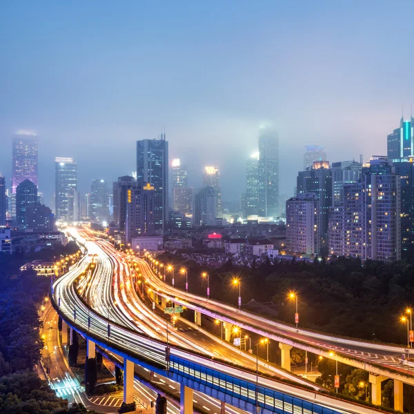 Shanghai viaduct — Stockfoto