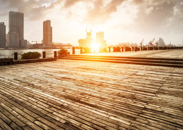 Wooden platform — Stock Photo, Image