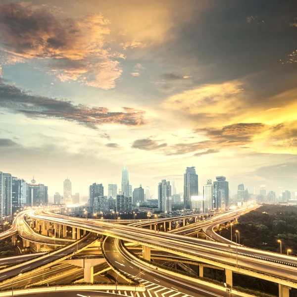 Shanghai interchange — Stock Photo, Image