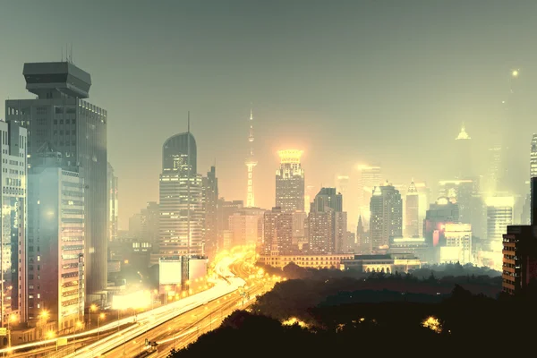 Shanghai interchange — Stockfoto