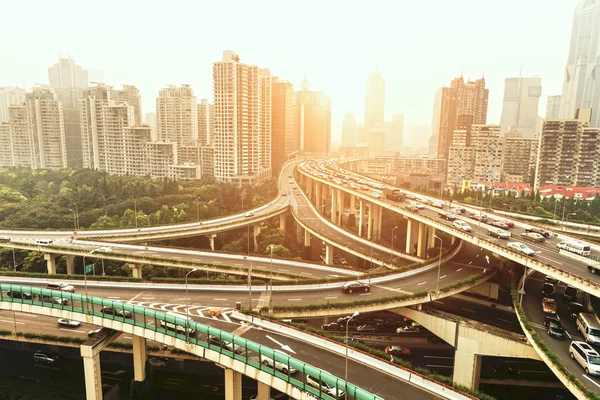 Shanghai interchange — Stock Photo, Image