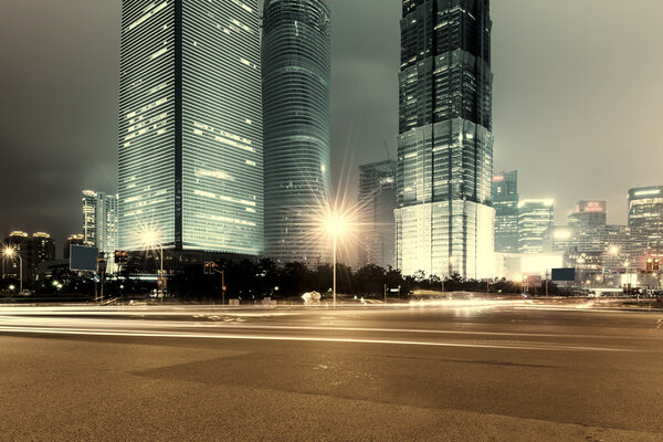 The modern building of the lujiazui financial centre in shanghai china