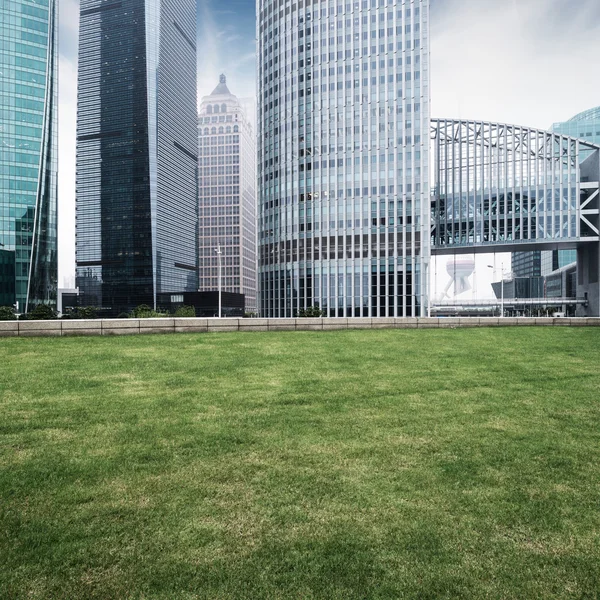 Het gazon in de stad — Stockfoto