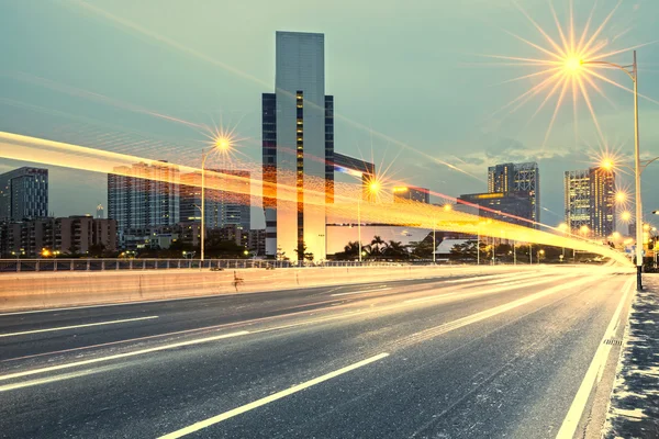 Light trails — Stock Photo, Image