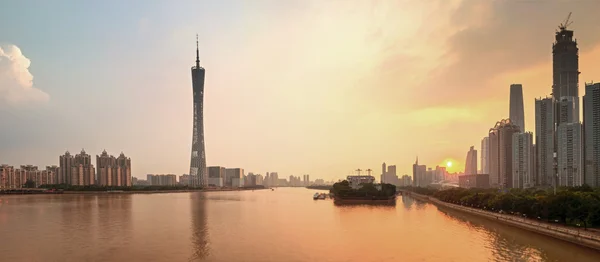 Panorama of Guangzhou in daytime, Zhujiang New Town — Stock Photo, Image