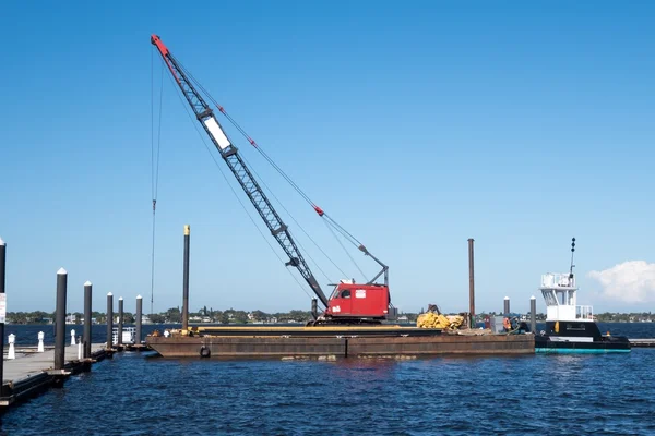 Floating crane — Stock Photo, Image