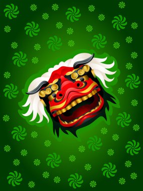 Lion mask background vector Lion mask background vector