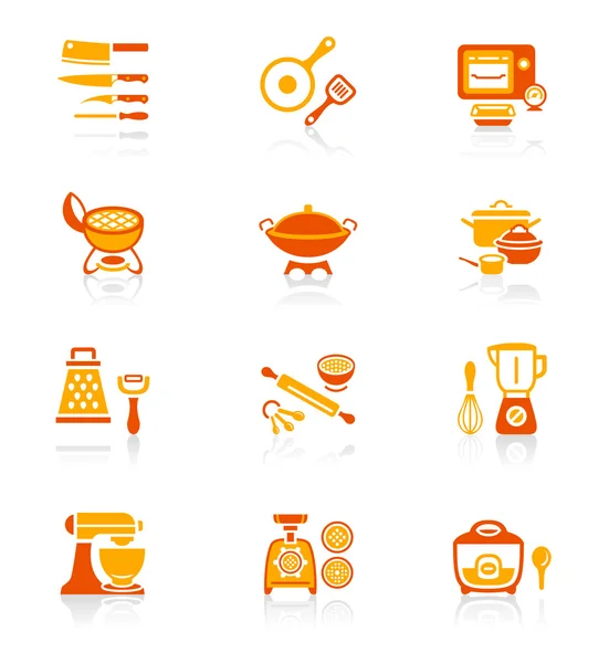 Cooking utensil icons - JUICY series — Stock Illustration Cooking utensil icons - JUICY series Royalty Free Stock Vectors