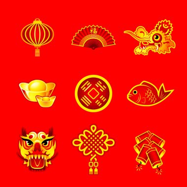 Chinese New Year symbols vector Chinese New Year symbols vector