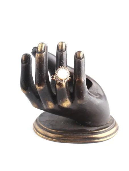 Απομονωμένες κοσμήματα χέρια — Φωτογραφία Αρχείου