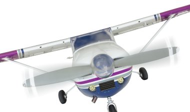 Cessna 172 tek pervaneli uçak beyaz önü