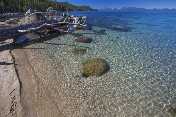 Bella linea costiera del lago Tahoe — Foto Stock