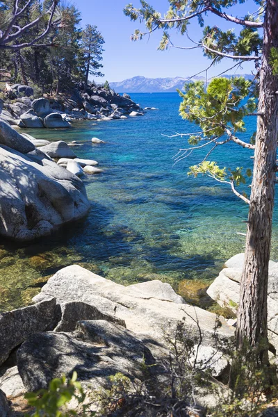 Schönes Ufer des Tahoe-Sees — Stockfoto