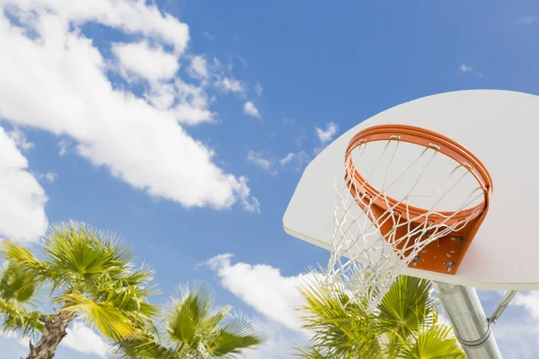 Resumo da cesta de basquete de comunidade e Net — Fotografia de Stock