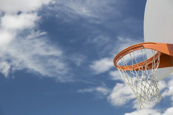 Sammanfattning av gemenskapens basket Hoop och netto — Stockfoto