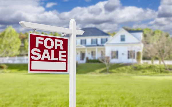 Home in vendita Accedi di fronte alla nuova casa — Foto Stock