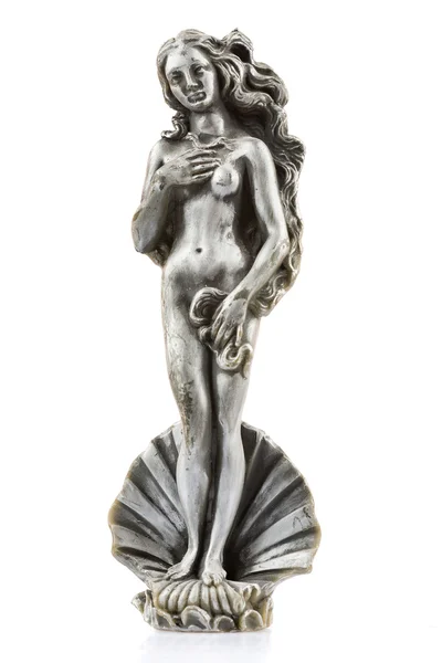 Figurine en cire d'un Aphrodite nu isolé sur blanc — Photo