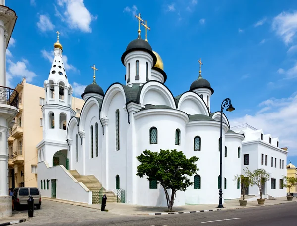 在哈瓦那老城的东正教大教堂 — 图库照片