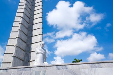 Havana'da devrim Meydanı'nda Jose Marti anıt